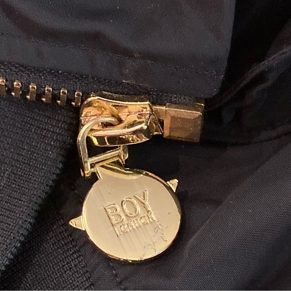 BOY LONDON KOREA Sz XL Rare Black and Gold Eagle Feathers Embroidered Jacket - Picture 15 of 16